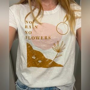 MATE the label tee shirt - no rain no flowers, size small